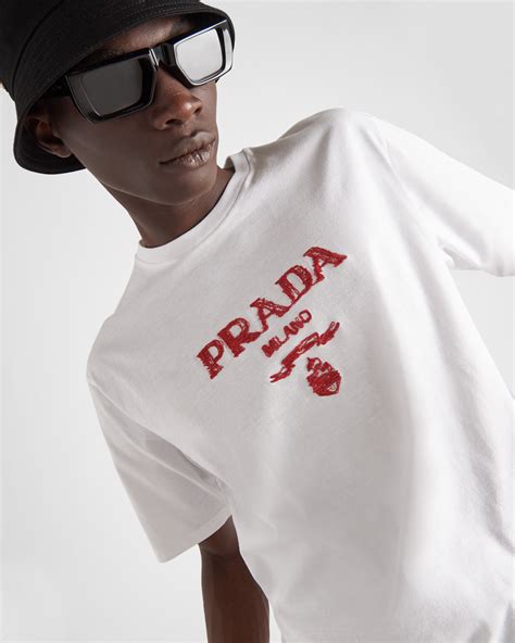 t shirt prada uomo rosso|prada t shirt.